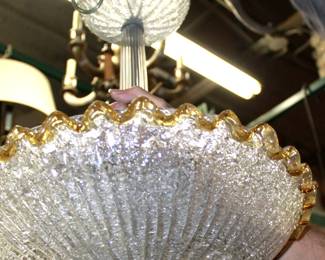 gold rim chandelier