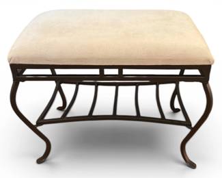 wrought iron foot stool