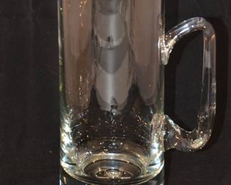 Mid Century Krosno 11" Glass Water Pitcher