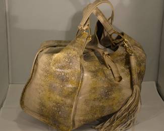 Side View of the New Leather G.I.L.I  Oversized Tote