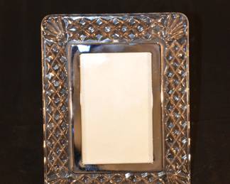 Vintage Waterford Westover with Aluminum Easel Back 3.5" x 5" Crystal Frame