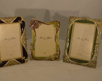 An Assortment of Ashleigh Manor 4" x 6" Enamel and Jeweled Picture Frames