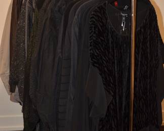 Eileen Fisher, Dressed to Kill, Clemente and  Marla Wynne One Size Fits All, Black, Grey and Brown Oversized Boxy Tops, Jackets and Capes