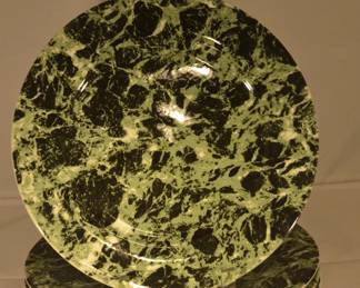 Villeroy and Boch Marble Green 11.25" Charger Plate, Set of 6