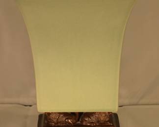 Maitland Smith Bronze and Celadon Glazed Ceramic Oversized 15" , 2 Available Vases