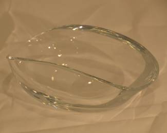 Mid Century Baccarrat 7" Crystal Envelope Candy Dish ( 3 available)