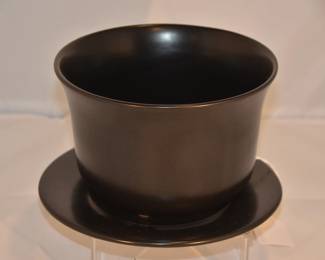 Elsa Peretti for Tiffany & Company 5.25" Black Orchid Cache Pot, 2 piece set