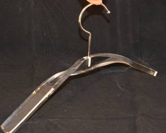 Mid Century Heavy Acrylic Hangers, Sold as a Pair. Six Pairs Available