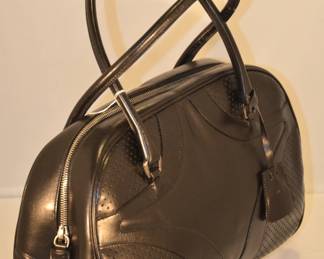 Side View of Prada Bowler Handbag