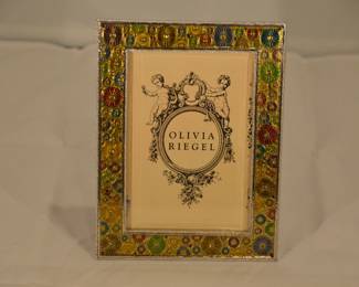Olivia Riegel Mosaic Style Enamel 3.5" x 5" Picture Frame