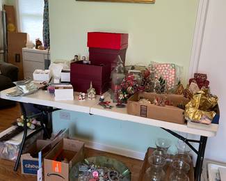 More Christmas and loads of decorative vases