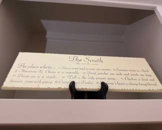 The South decorative wall plaque
