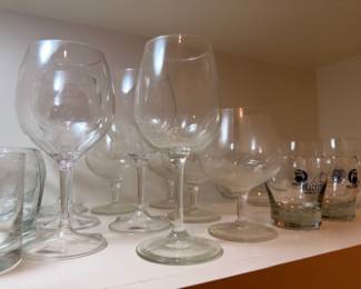 Wine glasses and stemware set
