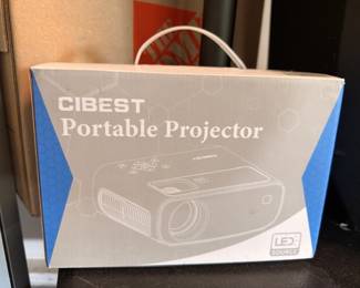 Cibest portable LED projector, boxed