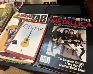 Guitar sheet music and songbooks