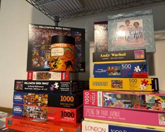 Novelty jigsaw puzzles, Andy Warhol and Golden Girls