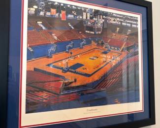 Framed Allen Fieldhouse basketball print