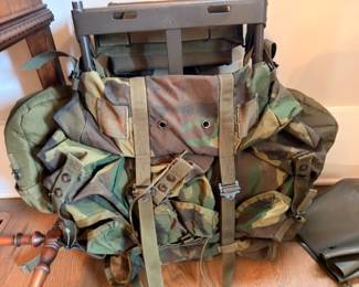 Military ALICE pack camo rucksack with frame