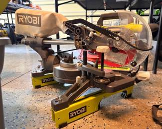 Ryobi sliding compound miter saw with stand