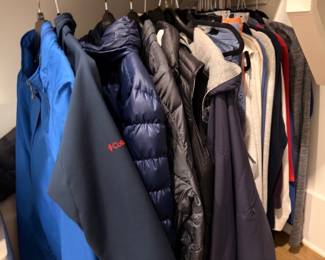 Men's jackets, puffer coats, and sport coats