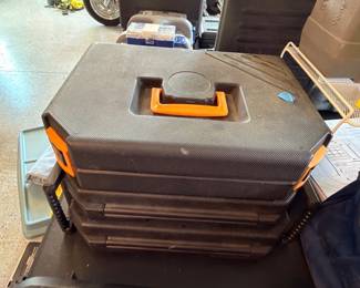 Stacked power tool cases