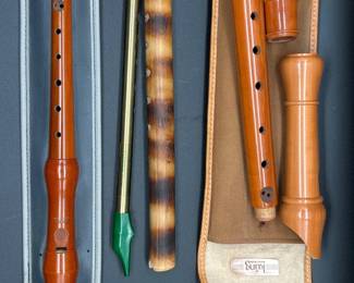 150 VintageRecorderFluteLotwCasesFolkMusicInstrumentsSet