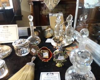 More Cut Glass BOttles and Jars & Jay Strongwater Frames