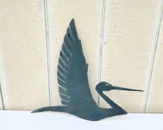 41 MetalHeronGardenDecor