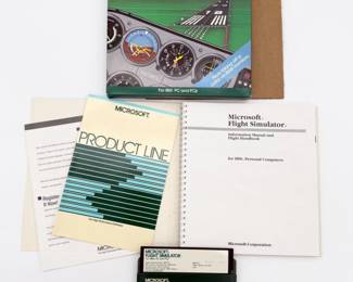 79 MicrosoftFlightSimulatorForIBMPCandPCjr525Disk