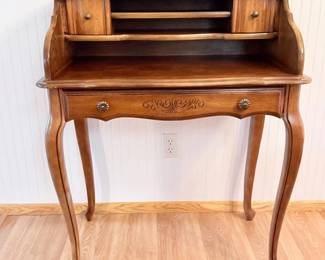 7 VintageFrenchStyleWoodenSecretaryDesk