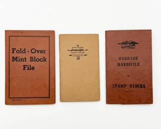 21 StampCollectionof3FoldOverMintBlockFileswMixof1930s1960s