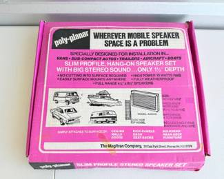 110 VintagePolyPlanarModelAA4000SSlimHangOnSpeakerSet