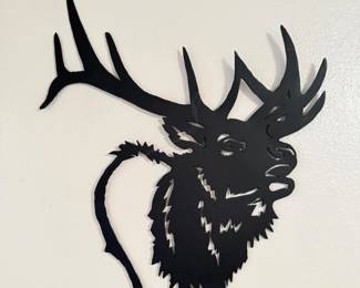 10 BlackMetalElkSilhouetteWallArt
