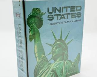 8 UntiedStatesLibertyStampAlbumPartiallyFilled