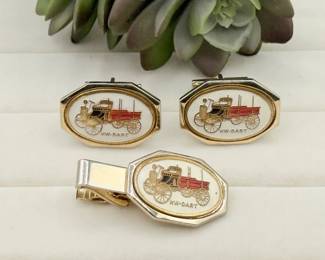 15 VintageKWDartCufflinksTieBar