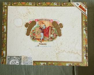 Cuban cigar box
