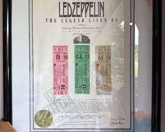 Led Zeppelin concert tickets 