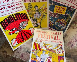 Vintage carnival posters