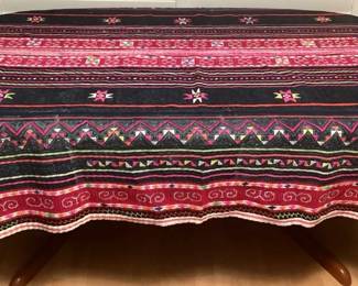 MES138 Colorful Ethnic Table Cloth/Bedspread/Blanket Textile