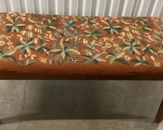 MES075 Tapestry Style Upholstered Bench Seat