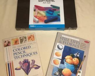 MES146 Soft Pastel Art Set & Two Art Guidebooks