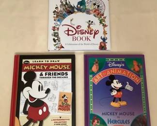 MES154 Three Hardcover Disney Coffee Table Books