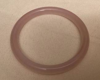 MES173 Light Pink Jade Bangle Bracelet New
