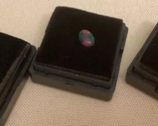 MES193 Four Loose Oval Opal Gemstones New