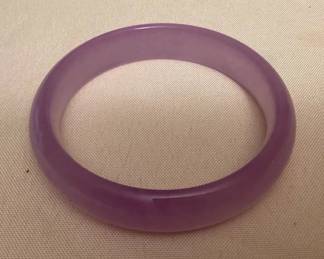 MES176 Purple Jade Bangle Bracelet New
