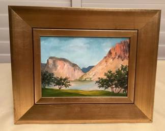 MES094 Framed Original “Canyon Lake” Scenic Painting