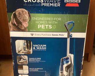MES132 Bissell Crosswave Premier Vacuum For Homes With Pets New