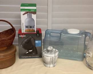 MES156 Vornado Fan, Food Chopper, Marble Mortar & Pestle, Etched Glass Vase & More!