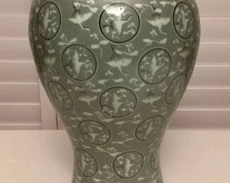 MES135 Large Korean Celadon Porcelain Vase