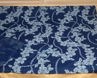 MES213 Bolt Of Blue Hawaiian Print Fabric